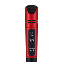 Bakeey C16 DSP Metal Handheld Wireless Recording Karaoke Microphone Support 6 Voice Voice Changing Built In Sound Card Anchor Live Singing Microphone