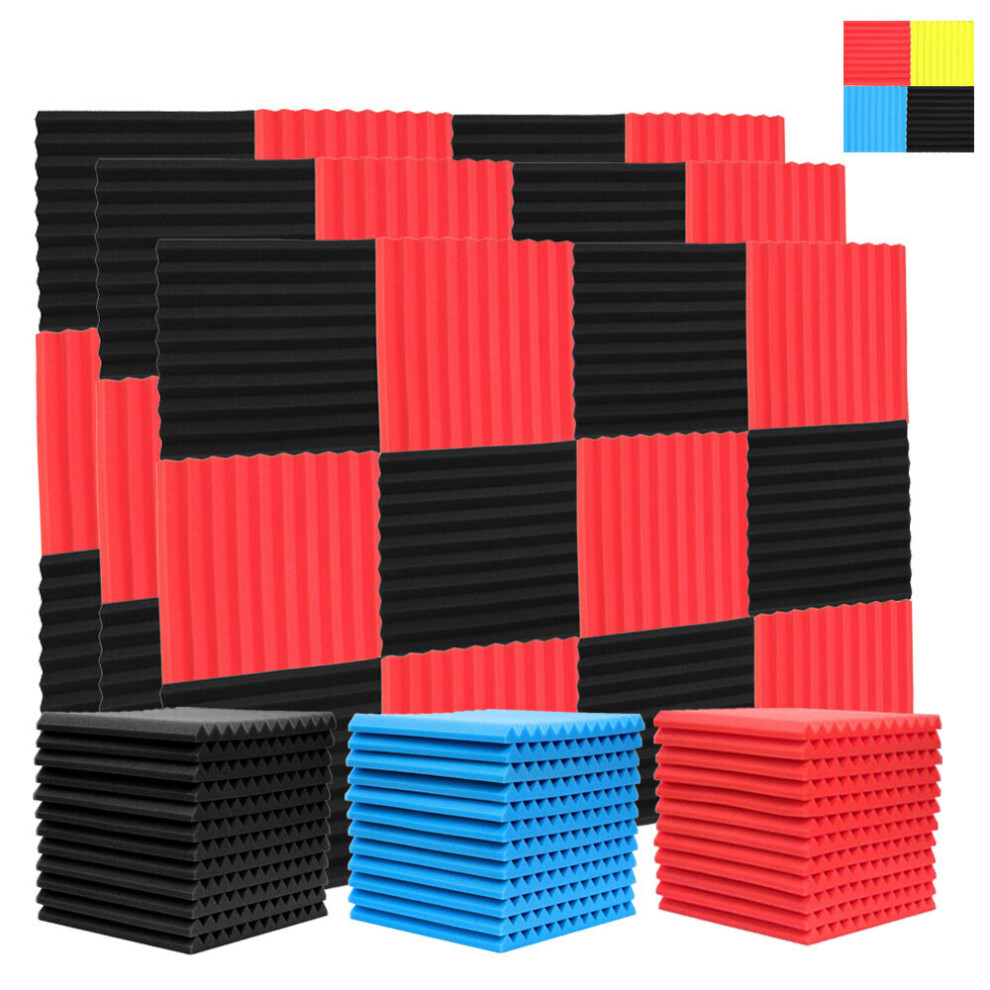 12Pcs 30X30x2.5cm Acoustic Foam Soundproof Studio Foam Soundproofing Panels Cinema Muffler Sponge Absorption Treatment Panel For Walls Sound Absorbin 622135387025