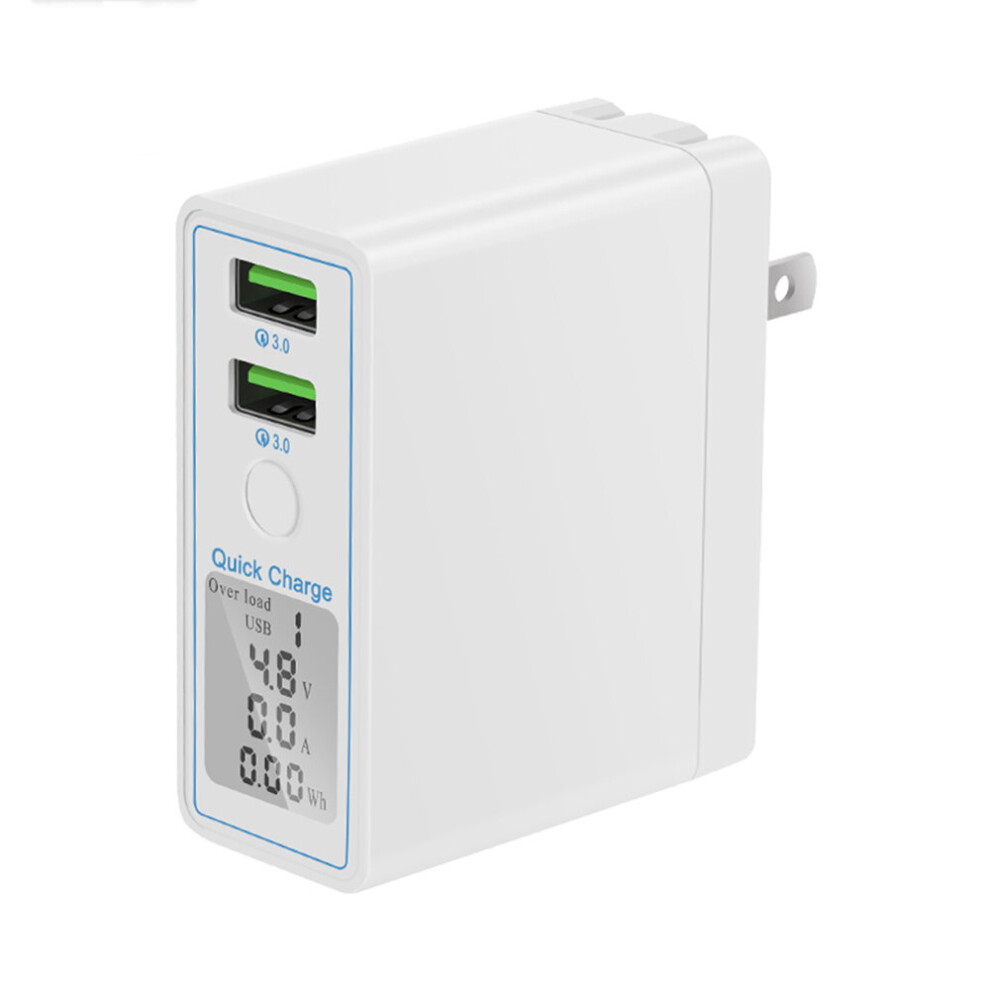Bakeey 36W Qc3.0 Lcd Dual Port Quick Charging Usb Charger Adapter For Iphone 8Plus 11 Pro Xiaomi Mi9 9Pro 5G Huawei P30 Pro Mate 30 5G 6900060287868