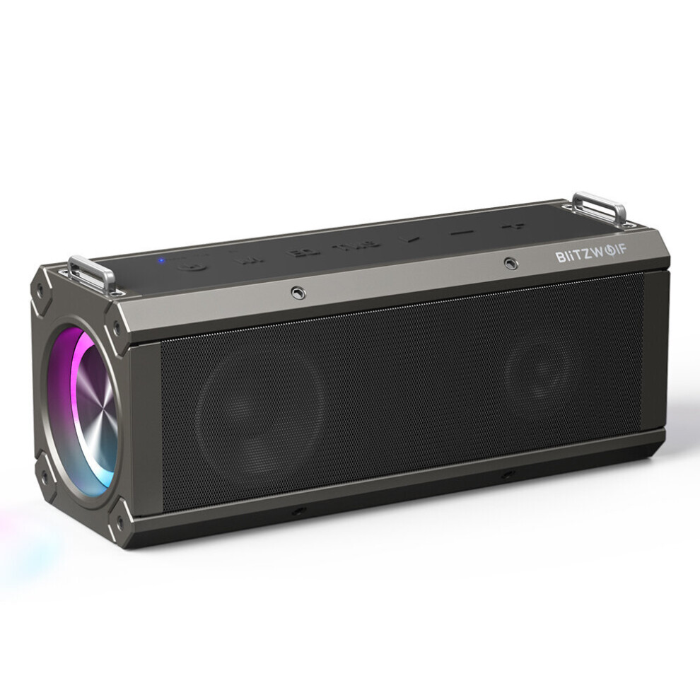 Blitzwolf Bw Wa3 Pro 120W Bluetooth Speaker Portable Speaker Quad Drivers Deep Bass Diaphragm Eq Stereo Rgb Tws 16000Mah Power Bank Outdoors Wi Light 6900087827818