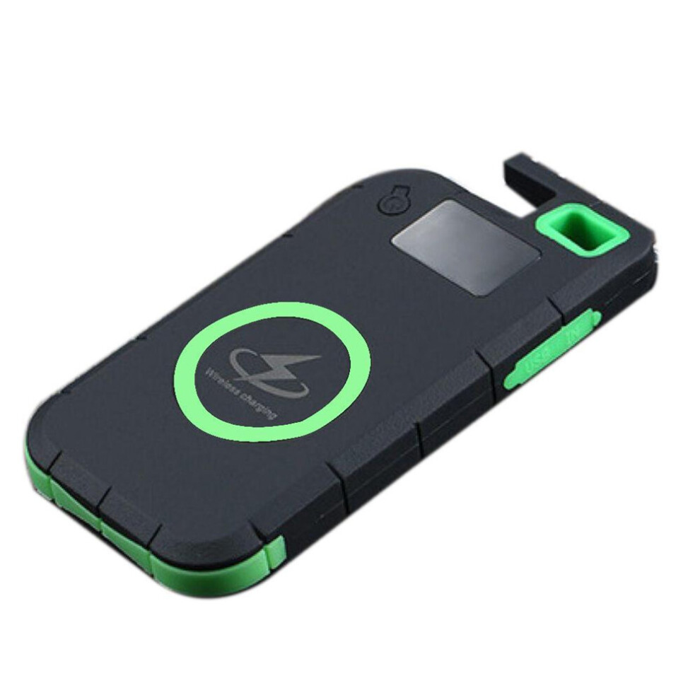 Bakeey Diy Multifunctional Led Display Wireless Fast Charging Solar Holder Power Bank Case For Iphone Xs 11Pro Huawei P30 Pro Mate 30 5G 9Pro K30 5G 734885913901