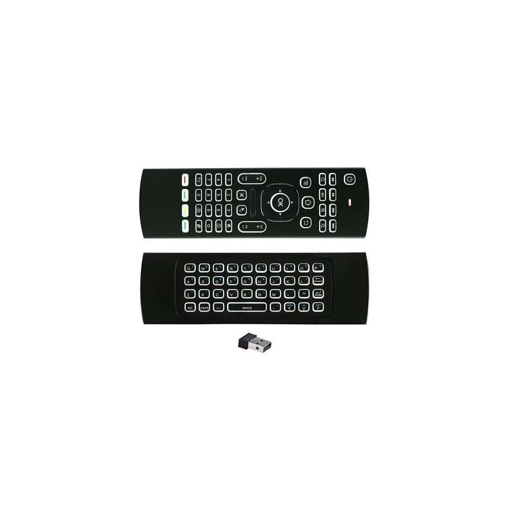 Mx3 Wireless Qwerty Backlit 2.4Ghz Keyboard Air Mouse For Tv Box Mini Pc White 9389128595256