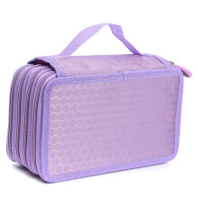 Storage Bag 72 Holes 4 Layers Pen Case Stationary Pouch Bag Travel Cosmetic Brush Makeup Multi functional Canvas Holder