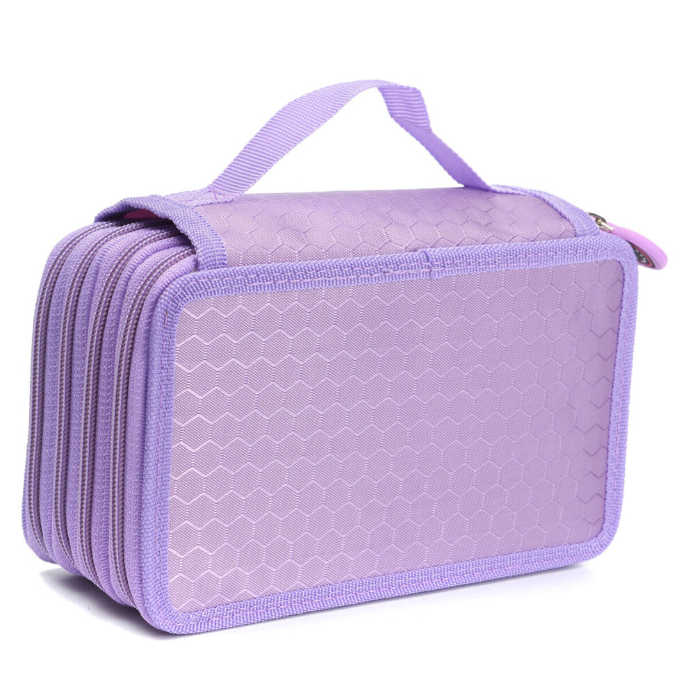 Storage Bag 72 Holes 4 Layers Pen Case Stationary Pouch Bag Travel Cosmetic Brush Makeup Multi functional Canvas Holder-image-OPC-PBPK6M2-NEW