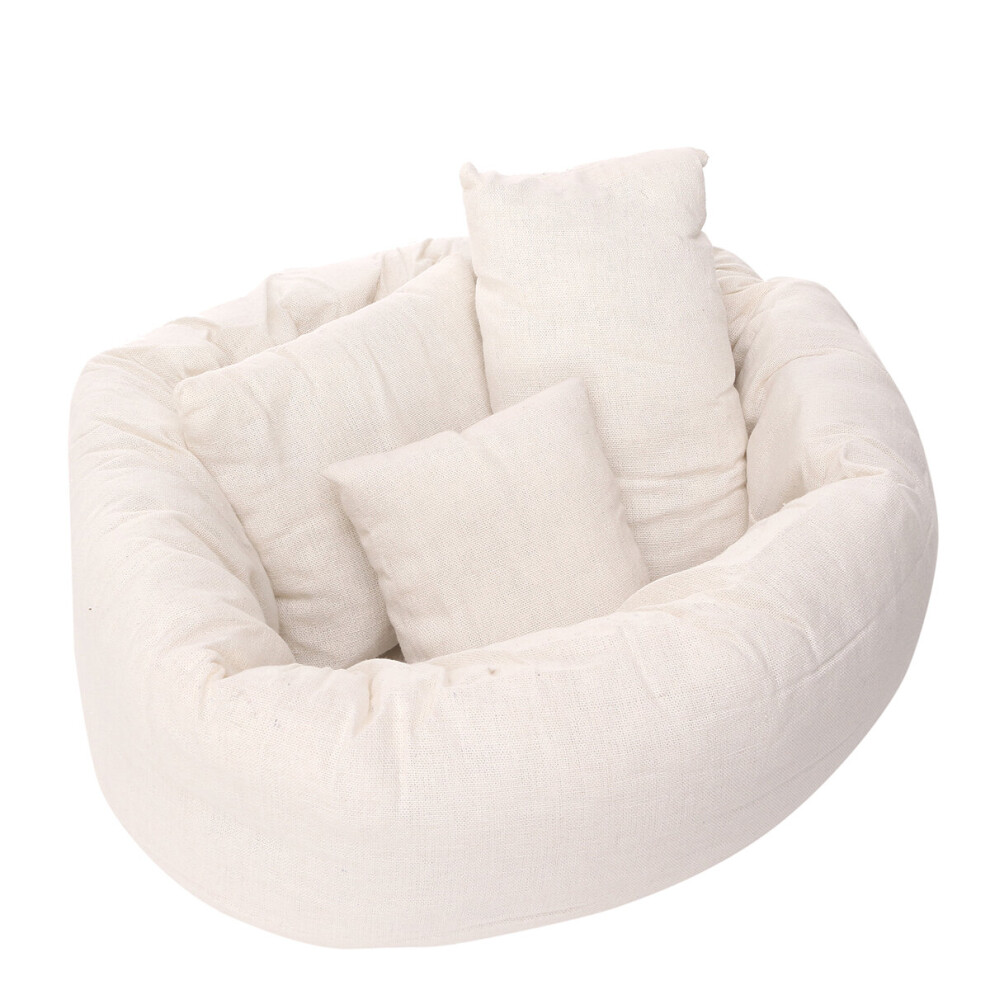 4Pcs Newborn Baby Photography Posing Pillow Poser Backdrop Photo Prop Basket White 9169203869959