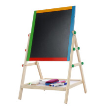 Double Sided Drawing Board Small Writing Blackboard Bracket Drawing Tablet Colored Childrens Drawing Board Easel
