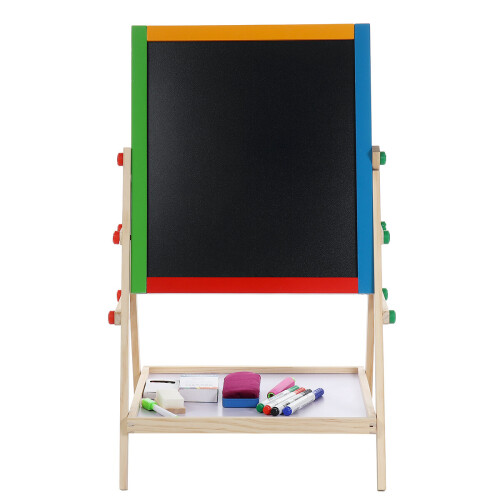 Double Sided Drawing Board Small Writing Blackboard Bracket Drawing Tablet Colored Childrens Drawing Board Easel 1