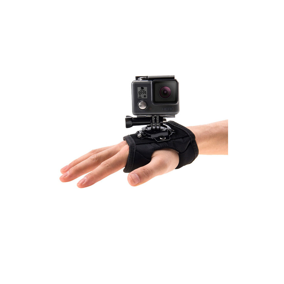 Puluz 360 Degree Rotation Mount Holder Wrist Hand Strap Band For Gopro Sjcam Yi 611393411665