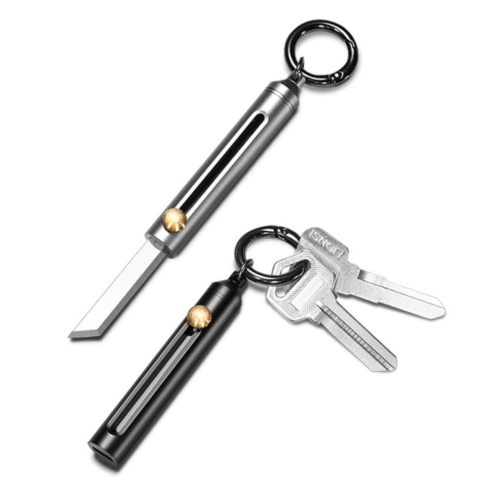 Mini Knife Key Holder Stainless Steel Portable Multi Functional Keychain Wallets Smart Pocket Knife Home Office Supplies 6900077705751