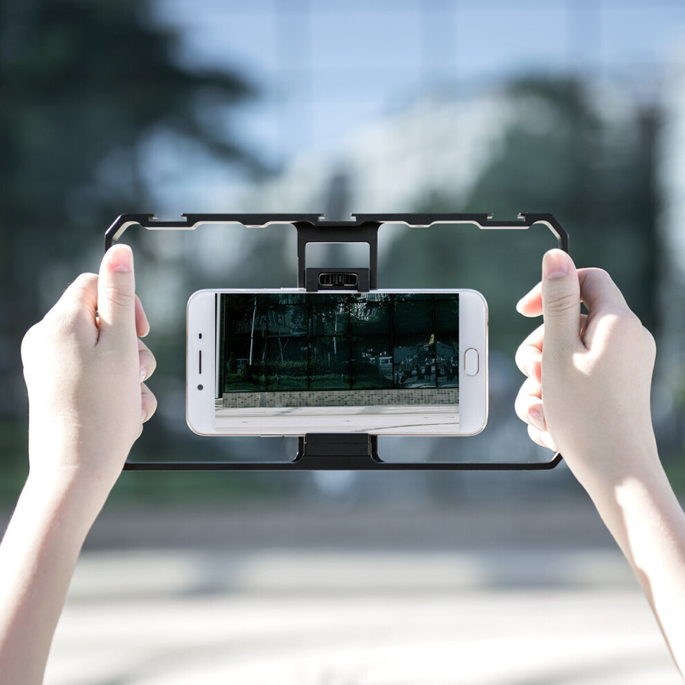 Yelangu Pc06 Vlogging Live Broadcast Smartphone Metal Cage Video Rig Filmmaking Recording Handle Stabilizer Bracket For Mobile Phones Light 6900083277112