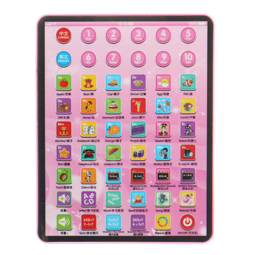 Kids Educational Tablet Pad Computer for Kid Children Learning English Educational Teaching Toy Gift 2