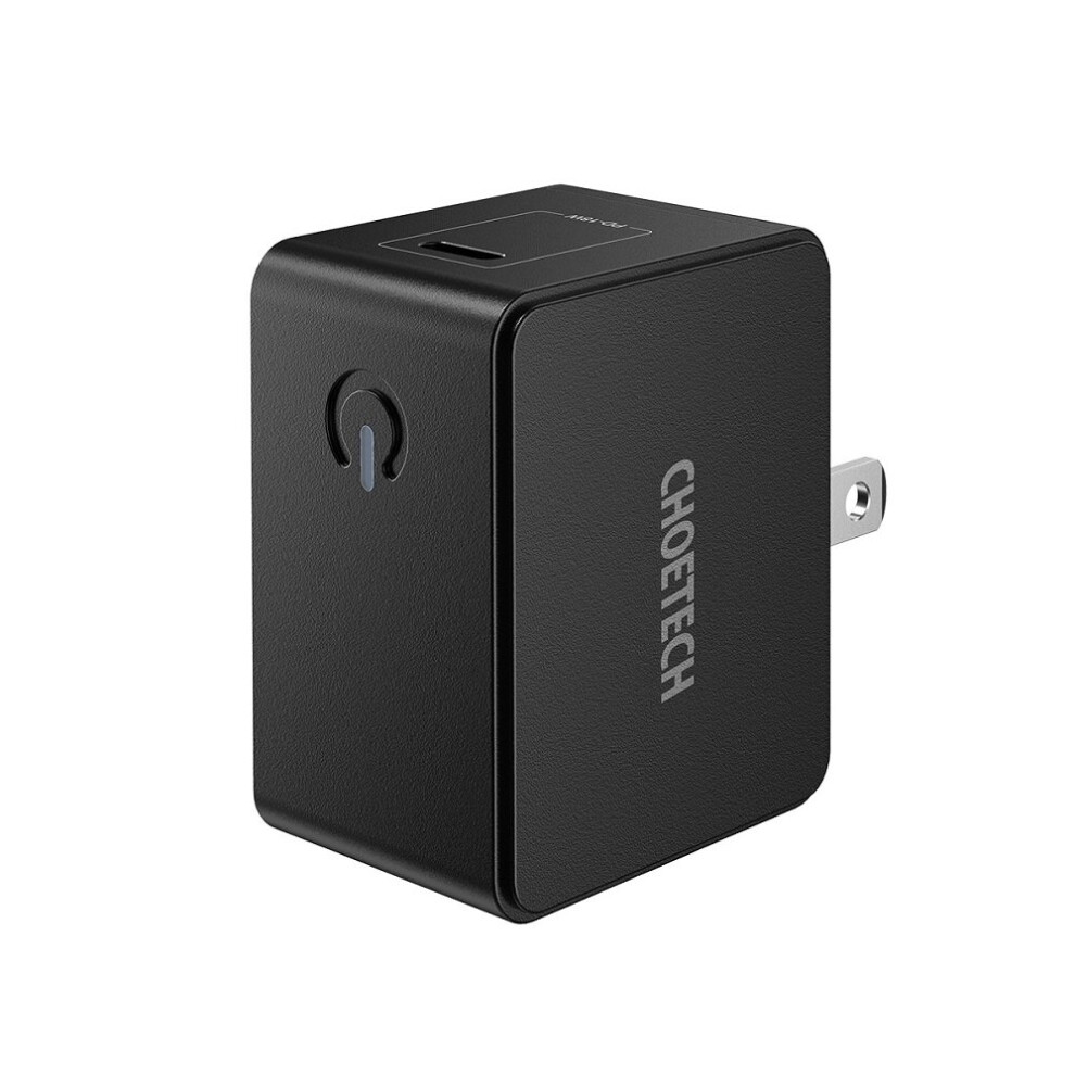 Choetech Pd18w Type C Quick Charger Wall Charger Power Adapter For Smartphone Tablet Black 6900080260407