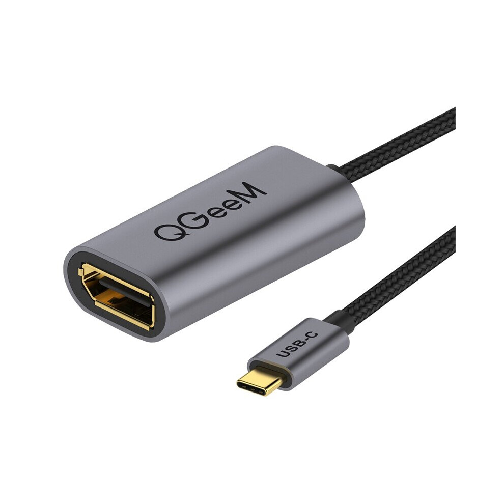 Qgeem Usb C To 4K@60Hz Displayport Dp1.4 Adapter Converter Hd Video Output For Samsung Galaxy Note 20 Huawei P40 Pro For Ipad Pro 2020 Macbook Air 20 6900073900006