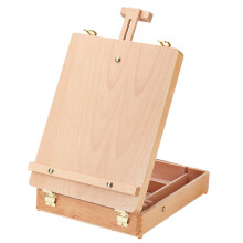 Folding Wooden Easel Sketch Table Stand Adjustable Artist Drawing Board Portable Painting Box Oil Painting Easels Art Supplies