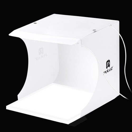 PULUZ PU5137 20cm Portable Shooting Tent with Shadowless Bottom Light Lamp Panel Pad 1