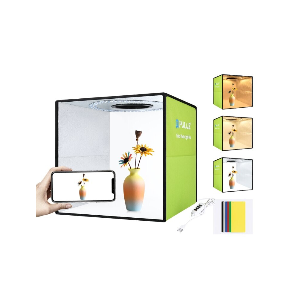 Puluz 30Cm Folding Portable Ring Photo Ing Studio Shooting Tent Box Kit With 6 Colors Backdrops Light 635411727200