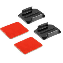 PULUZ Curved Surface Mount 2 Adhesive Mount Sticker for Gopro SJCAM Yi Camera