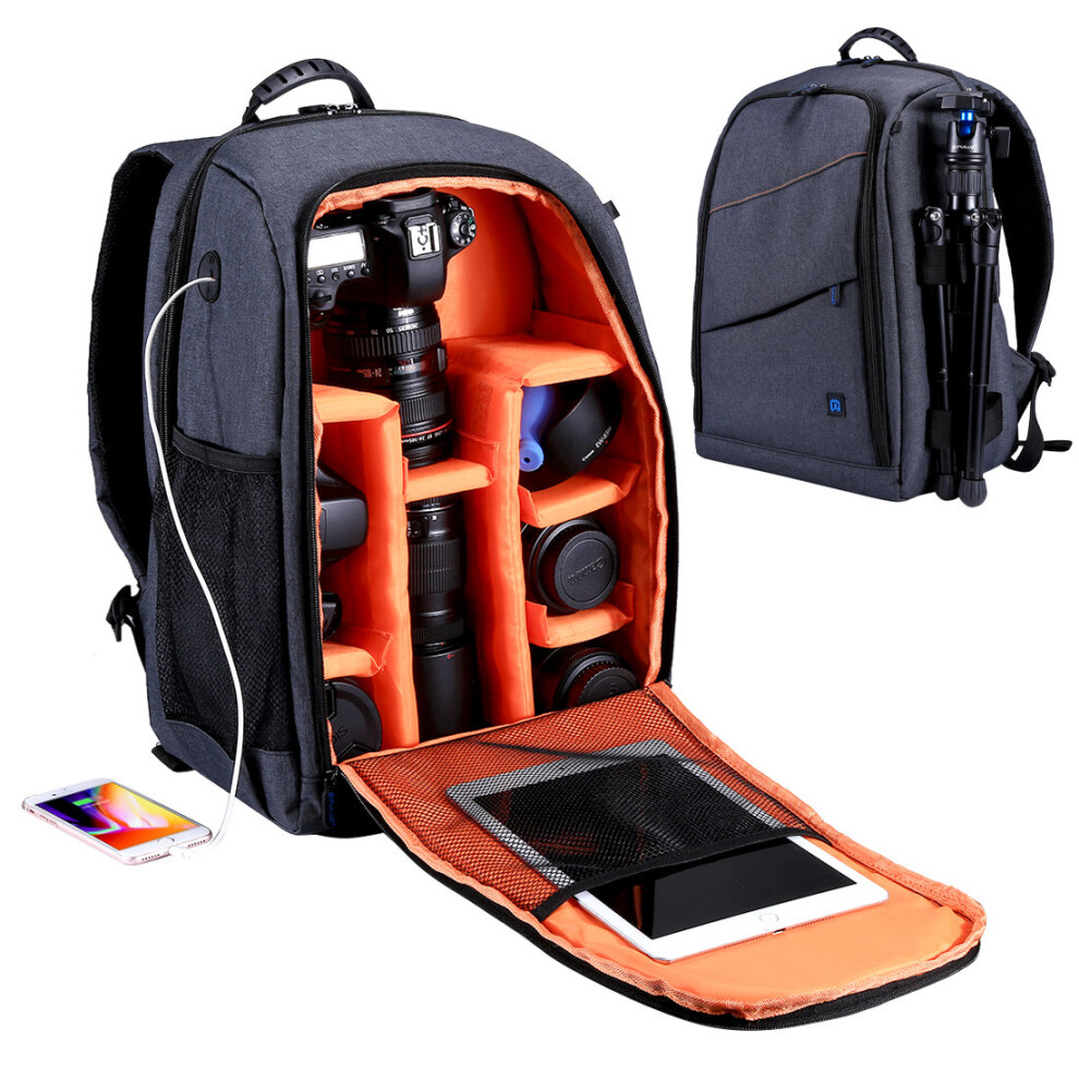 Puluz Pu5011 Outdoor Portable Waterproof Scratch Proof Dual Shoulders Backpack Camera Bag 791388191120