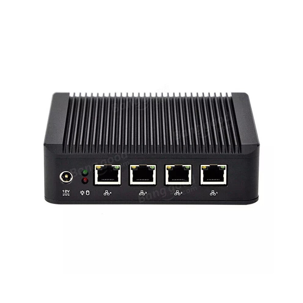 Qotom Q190g4 Mini Pc Intel Bay Trail J1900 Quad Core 2Gb Ram 32Gb Rom With 4 Lan Port Pfsense As Router Firewall 3796736868881