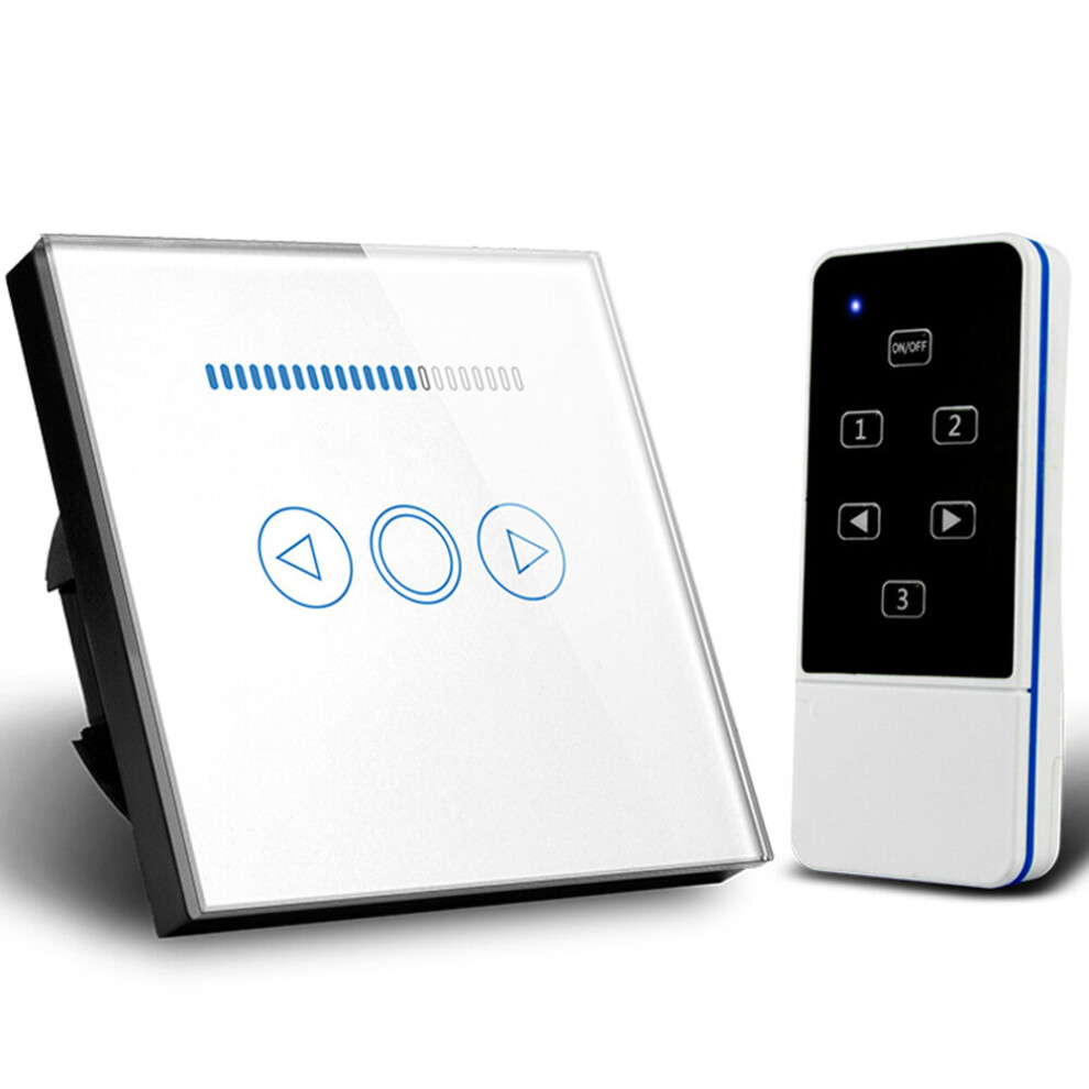 MAKEGOOD 110 240V 500W Smart Home EU Dimmer Switch Crystal Glass Wireless Remote Control Light Dimmer Switch RF Switch 220V