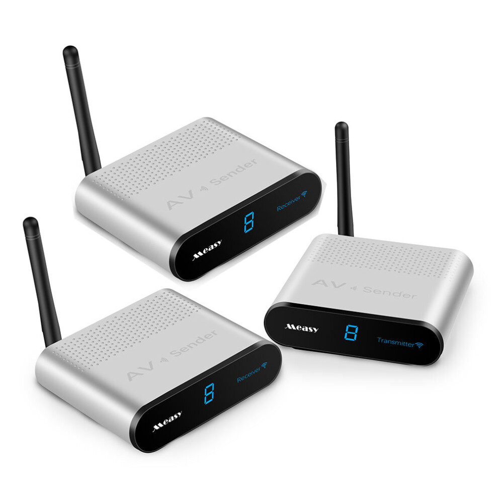 Measy Av220 2 2.4Ghz Wireless Audio Video Sd Tv Av Sender Transmitter 2 Receiver 660 Feet 6900333664648