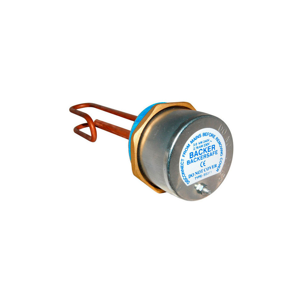 Backer 09194Vs Copper Immersion Heater With Safety Thermostat - 18" 5051396091948