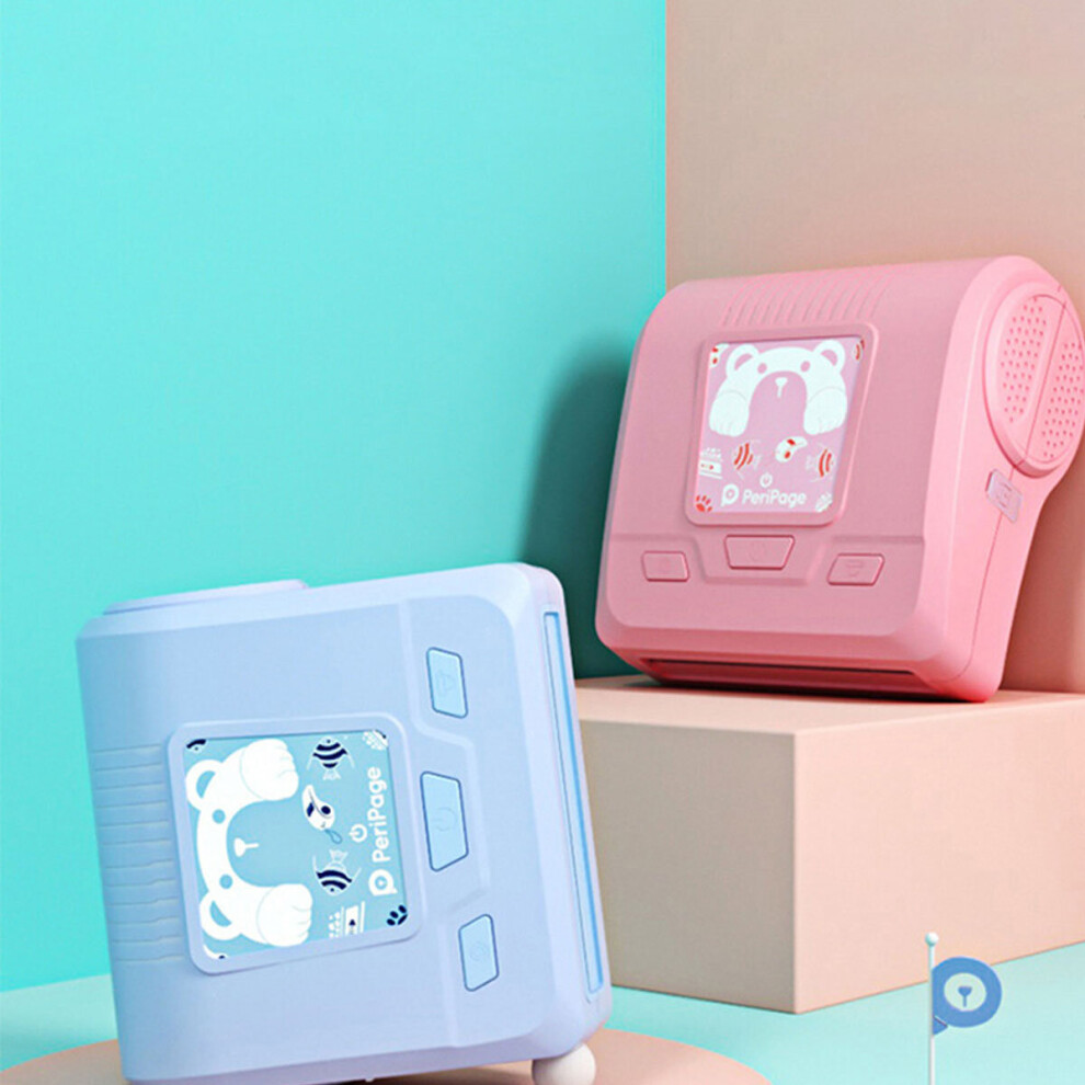 Peripage Thermal Printer Tooth Wireless Photo Notes Pocket Lable Stiker Printer Paper For Birthday Christmas Gift Blue/Pink 622872457197