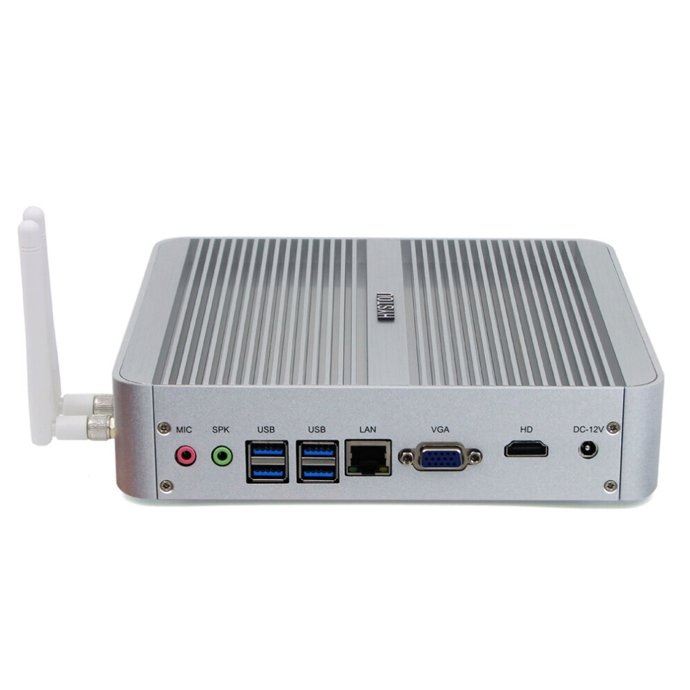 Hystou Fmp03b Mini Pc I5 8250U 8Th Generation Barebone Dual Cores Win10 Ddr4 Intel Hd Graphics 620 3.5Ghz Fanless Mini Desktop Pc Sata Msata Mic Vga 918117998144