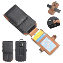 Bakeey Casual Vintage Business 6. 4 Zoll Vertikale Multi-Taschen Multi-Karten Slot PU-Leder Handy Geld Münzen Wandern Sport Männer Handy Tasche Gü
