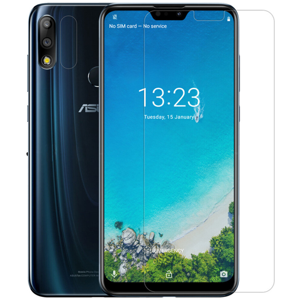 Nillkin Anti Explosion Tempered Glass Screen Protector + Phone Lens Protective Film For Asus Zenfone Max Pro (M2) Zb631kl 846127176262
