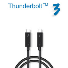 Thunderbolt 3 Double USB Type C Data Cable 5K 60HZ 100W Fast Charging Line 40Gbps High Speed Transmission Cable For MacBook Pro ThinkPad X1 Huawei P3