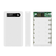 Bakeey QC3.0 DIY Powerbank Behuizing 6 sectie 18650 Batterijdoos Met Digitale Weergave Lasvrije Power Kit PD Snelladen Voor iPhone XS 11Pro Xiaom