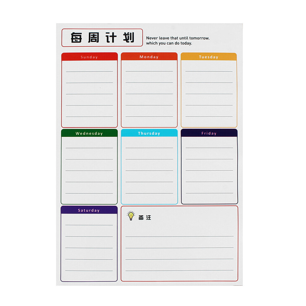 Magnetic Refrigerator Sticker Erasable Monthly Weekly Schedule Calendar Sticker Fridge Magnets Message Board Home Accessories