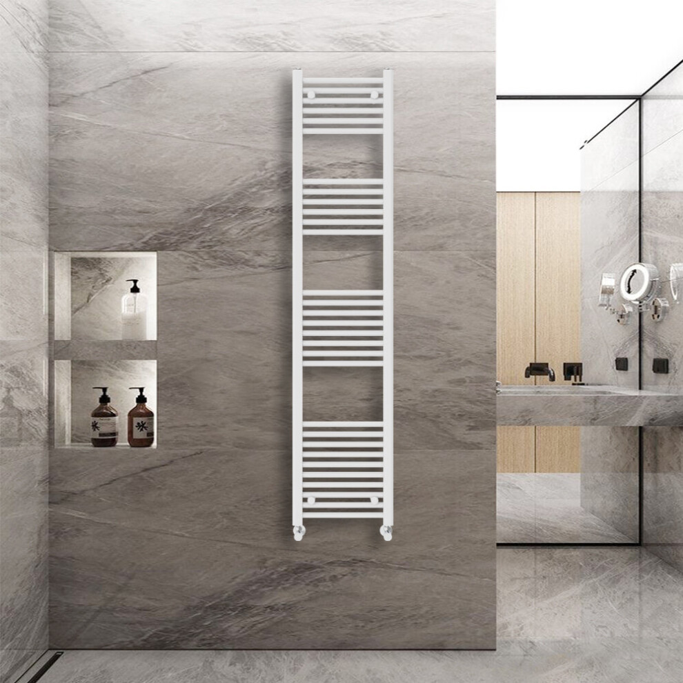(1800X400mm) Warmehaus Straight Heated Towel Rail Central Heating For Bathroom Kitchen Radiator Ladder White 5063021967245