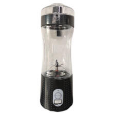 Portable Blender Juicer Cup, Travel Blender Bottles with USB Rechargeable for Shakes and Smoothies, Personal mini 13 Oz Blender for Kitchen(black)