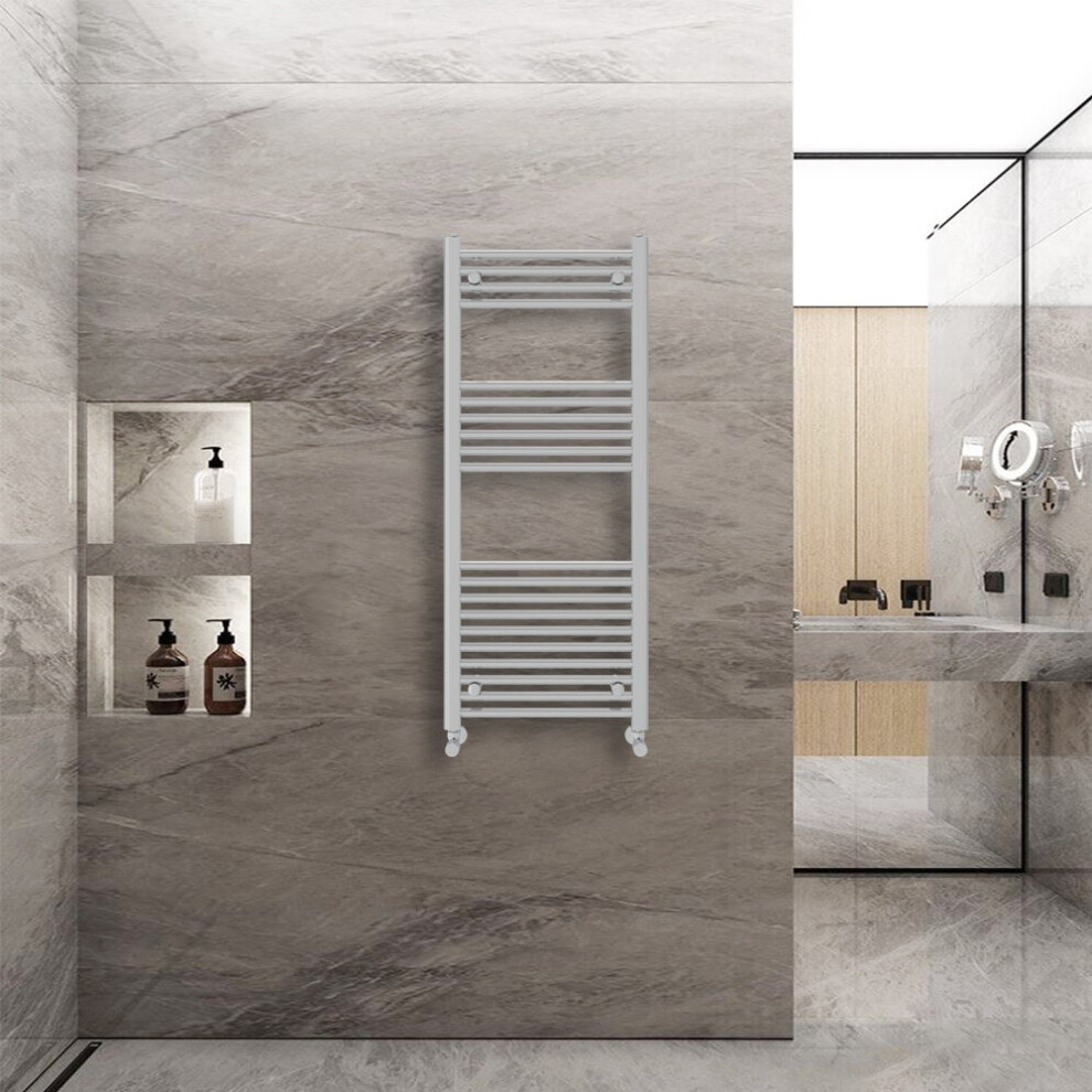 Warmehaus (1200X500mm) Straight Heated Towel Rail Central Heating For Bathroom Kitchen Radiator Ladder Chrome
