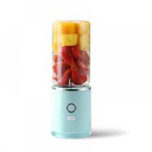 Portable Blender,USB Rechargeable Personal Mixer for Smoothie and Shakes, Mini Blender with 4 Blades for Juices, Salad Dressing,Baby Food(blue)
