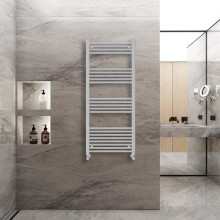 (1400x600mm) Warmehaus Straight Heated Towel Rail Central Heating for Bathroom Kitchen Radiator Ladder Chrome