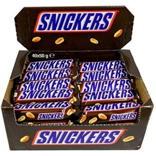 snickers Snickers 40x 50 Grams Chocolate Bars