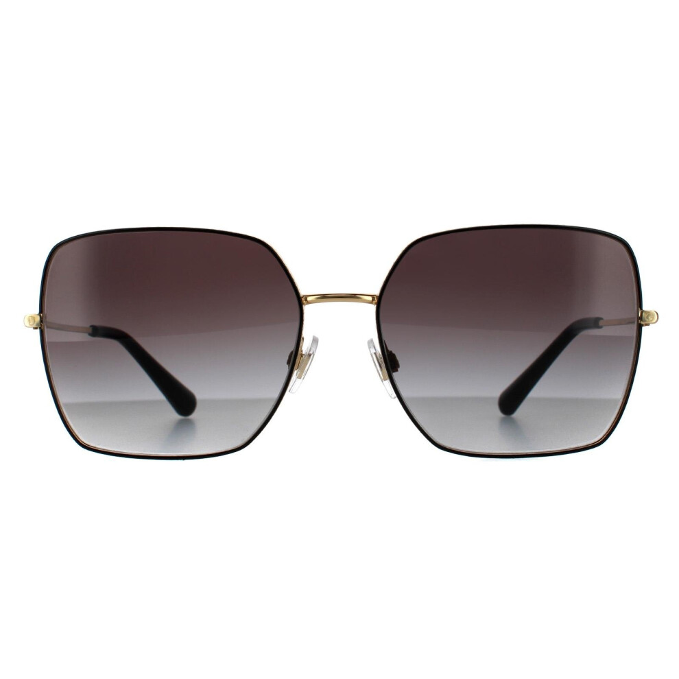 Dolce & Gabbana Sunglasses Dg2242 13348G Black Gold Black Grey Gradient Black,Gold,Grey