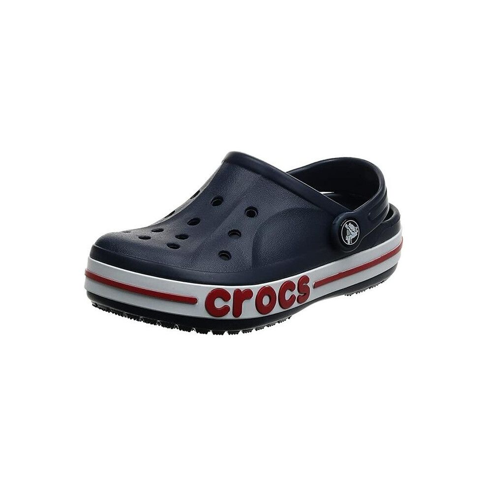 Crocs 205089-4CC-M6W8 Bayaband Unisex Clogs, Navy & Pepper - Size M6W8