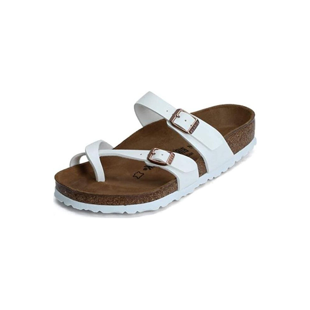 Birkenstock 71051-44 Mayari Birko-Flor Womens Sandals, White - Size 44