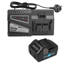 6000mAh Battery Replacement for Hitachi 18V Battery and Charger, Compatible with Hitachi 339782 BSL1830C BSL1815X BSL1815S BSL1830 330139 330557