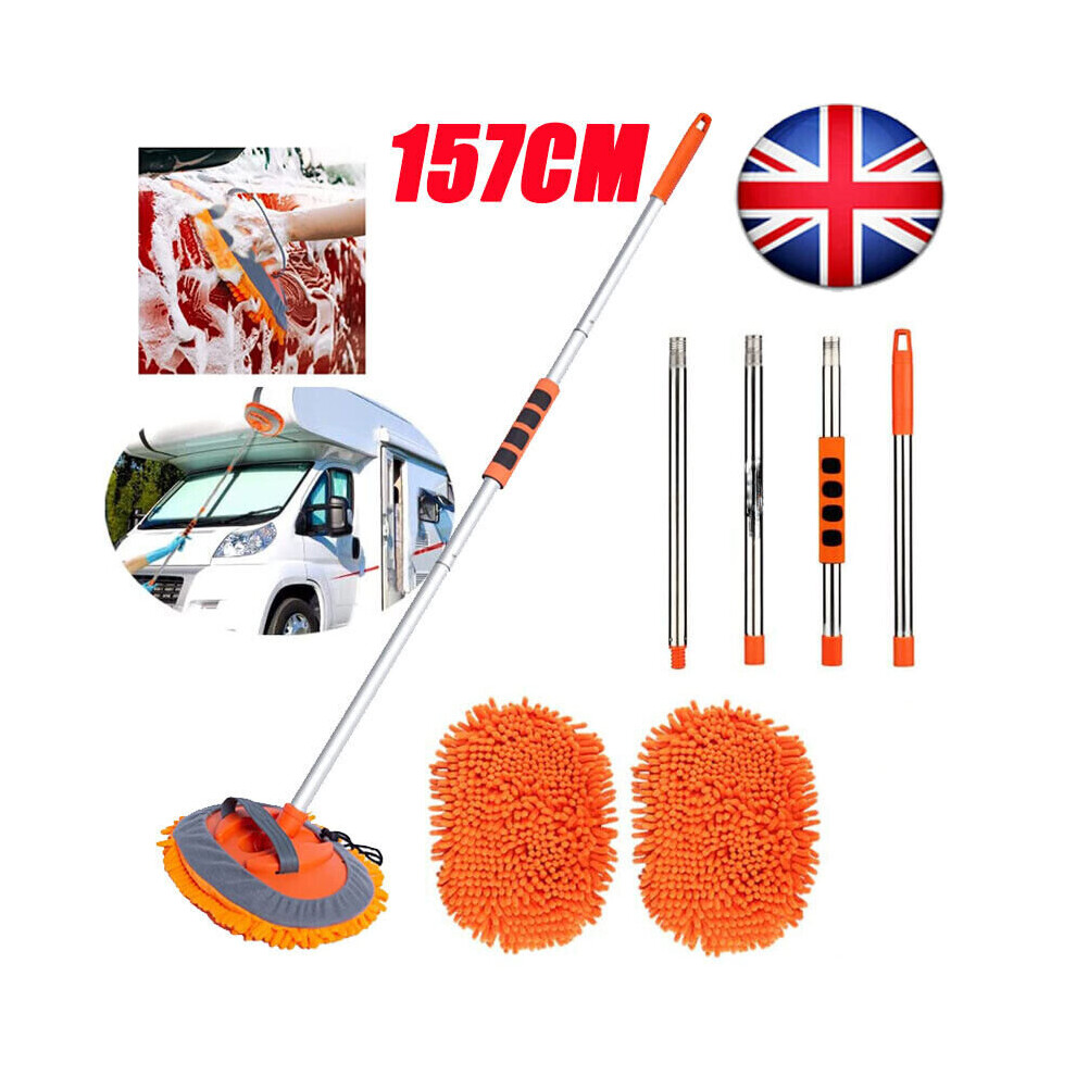 Telescopic Car Brush Wash Care Mop Vehicle Window Cleaning Adjustable