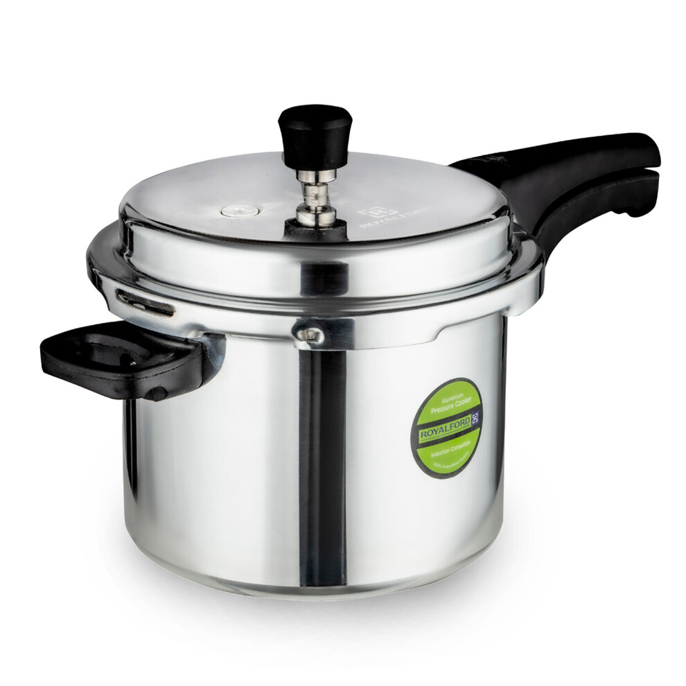 (5 L) Royalford Aluminium Pressure Cooker Induction Base