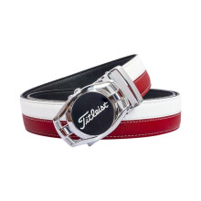 (White&Red) Mens Titleist Golf Webbing Belt Waist Belt Quick Release 3.5cm