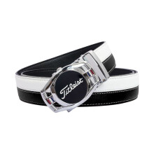 (Black&White) Mens Titleist Golf Webbing Belt Waist Belt Quick Release 3.5cm