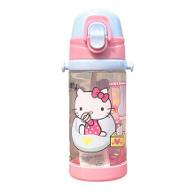 (Hello Kitty) Sanrio Straw Strap Water Cup Leakproof Melody Cinnamoroll Kuromi Print Kid Gift