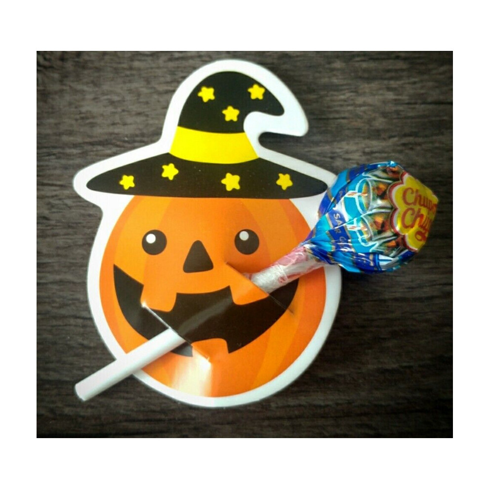 50x Pumpkin Lolipop stick holder Party/favour/Halloween/Trick or Treat-image-OPC-PBPNCYV-NEW