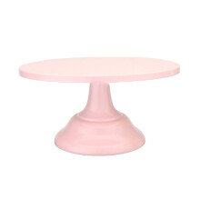 (Pink, S) Cake Stand Pedestal Dessert Round Holder Wedding Party Birthday Decor Display